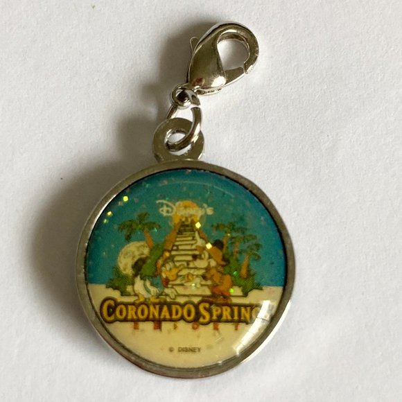 Vintage Disney 3 Charm Lot Cinderella Castle Blizzard Beach Coronado Springs - Picture 9 of 12